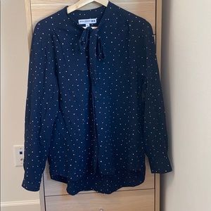 Dot Blouses with tie